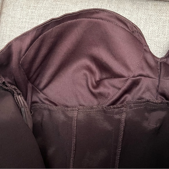 SOLD Charlotte Russe Brown Satin Strapless Corset - Picture 11 of 11
